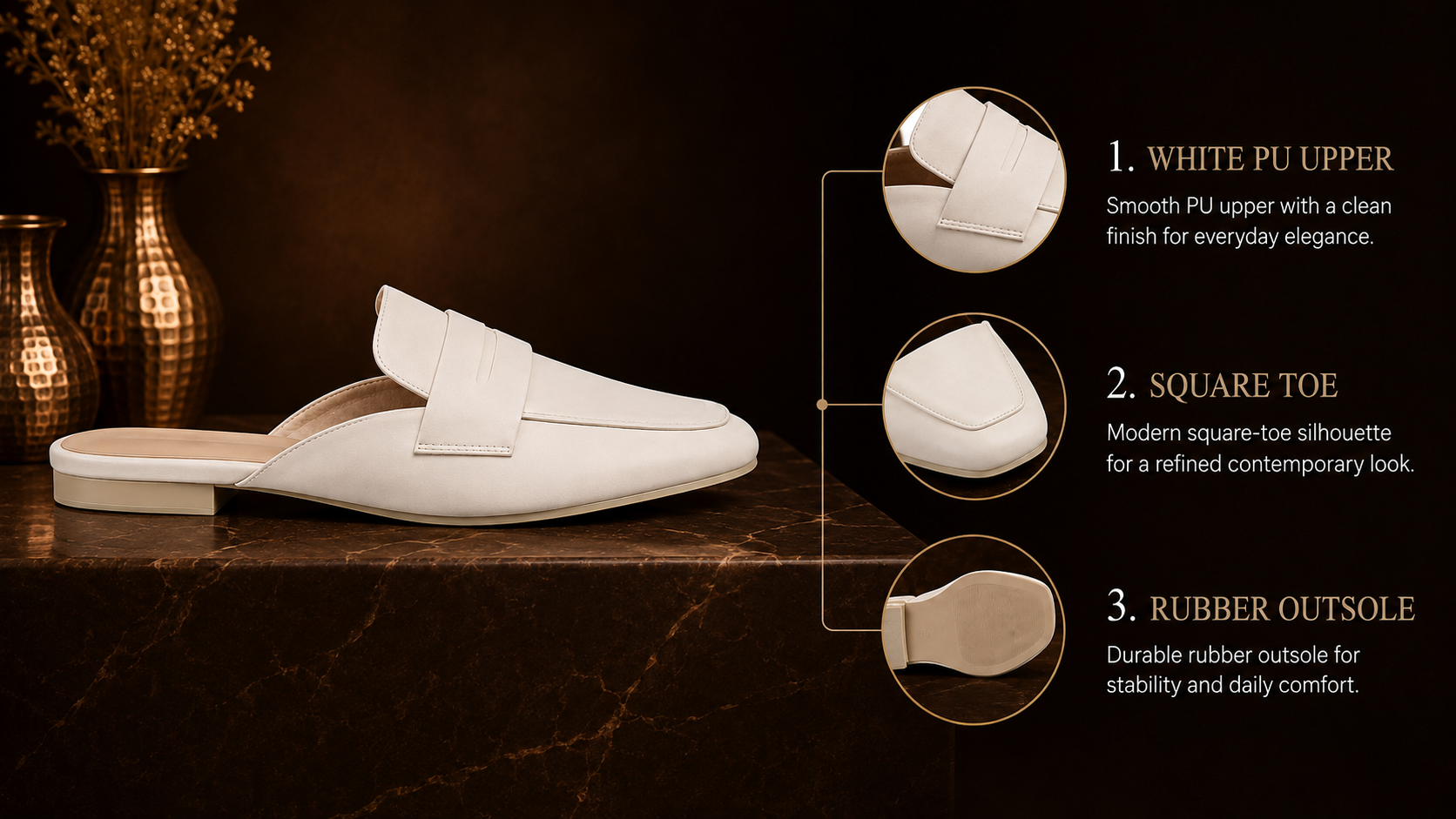Women's White Mules – Sorbonneslider_item_PDah87