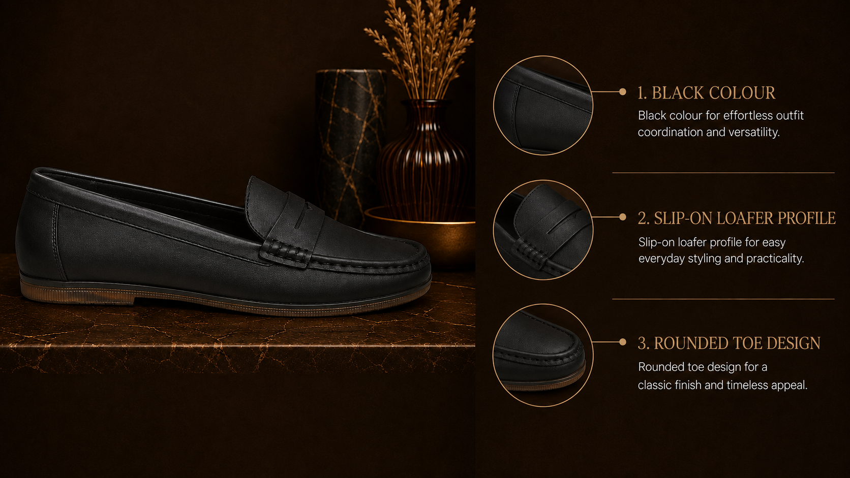 Women's Black Loafers – Lyonslider_item_PDah87