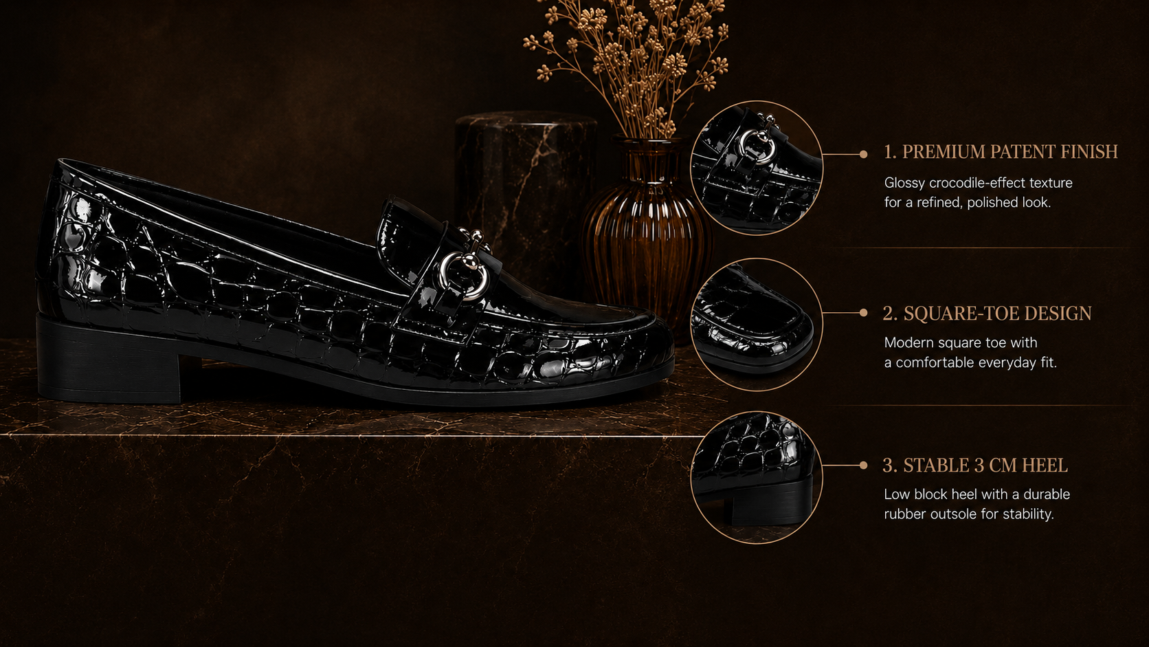 Women's Black Loafers – Saint-Tropezslider_item_PDah87