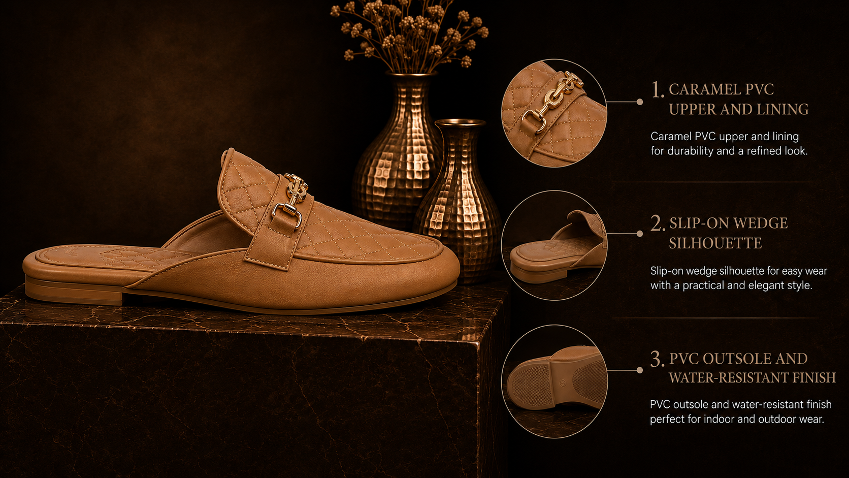 Women's Caramel Mules – Vendômeslider_item_PDah87