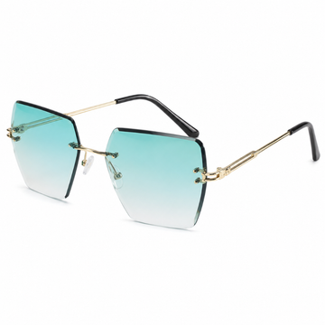 Ibiza women's gold and green sunglasses