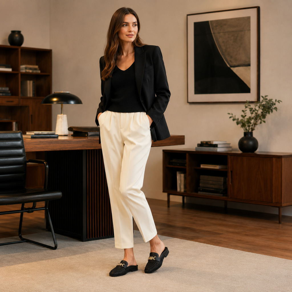 Opera women's black mules additional view