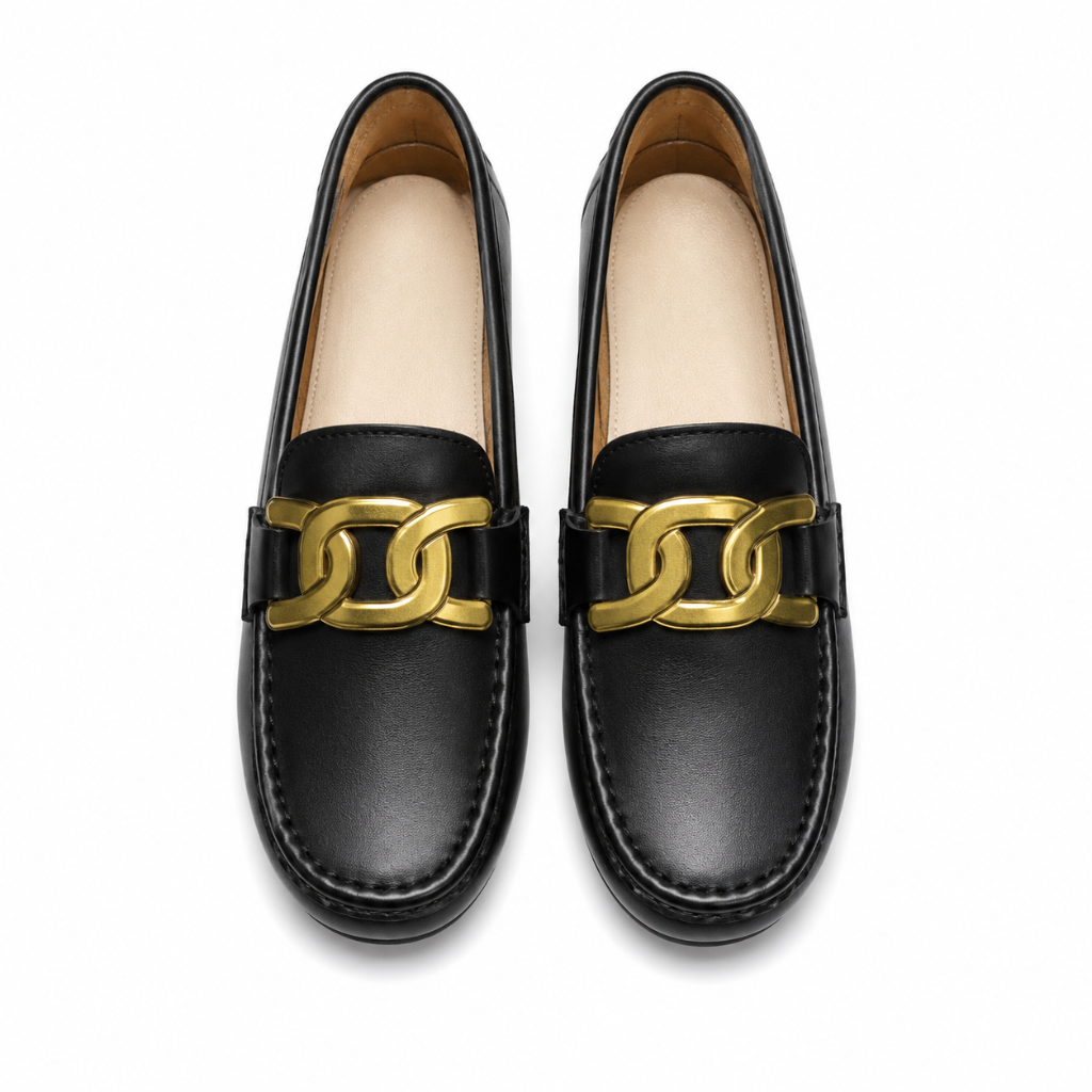 Nice women's black loafers product detail