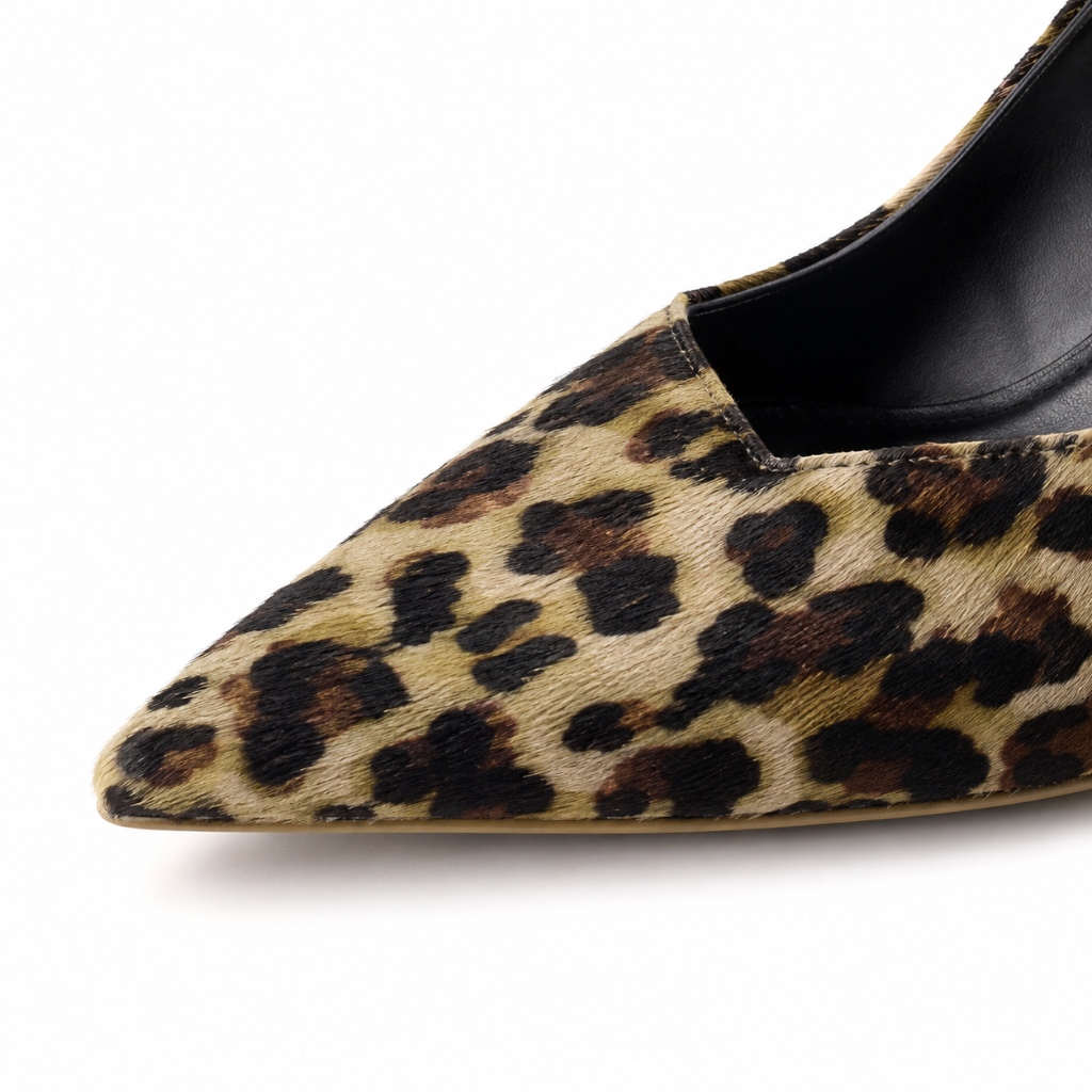 Cannes women's leopard-print court shoes strap detail