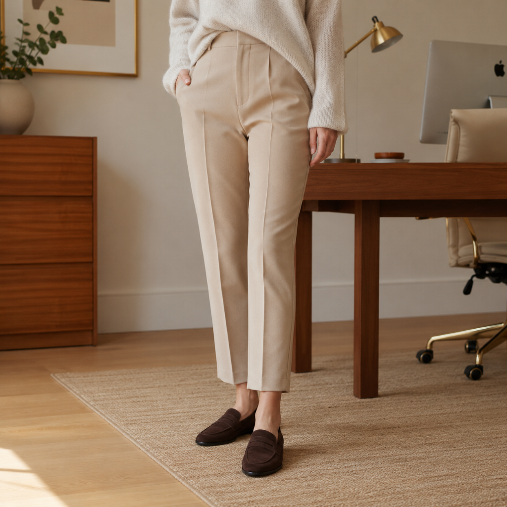 Lausanne women's brown loafers alternate angle
