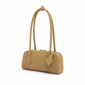 Luxembourg women's khaki shoulder bag faux-suede detail
