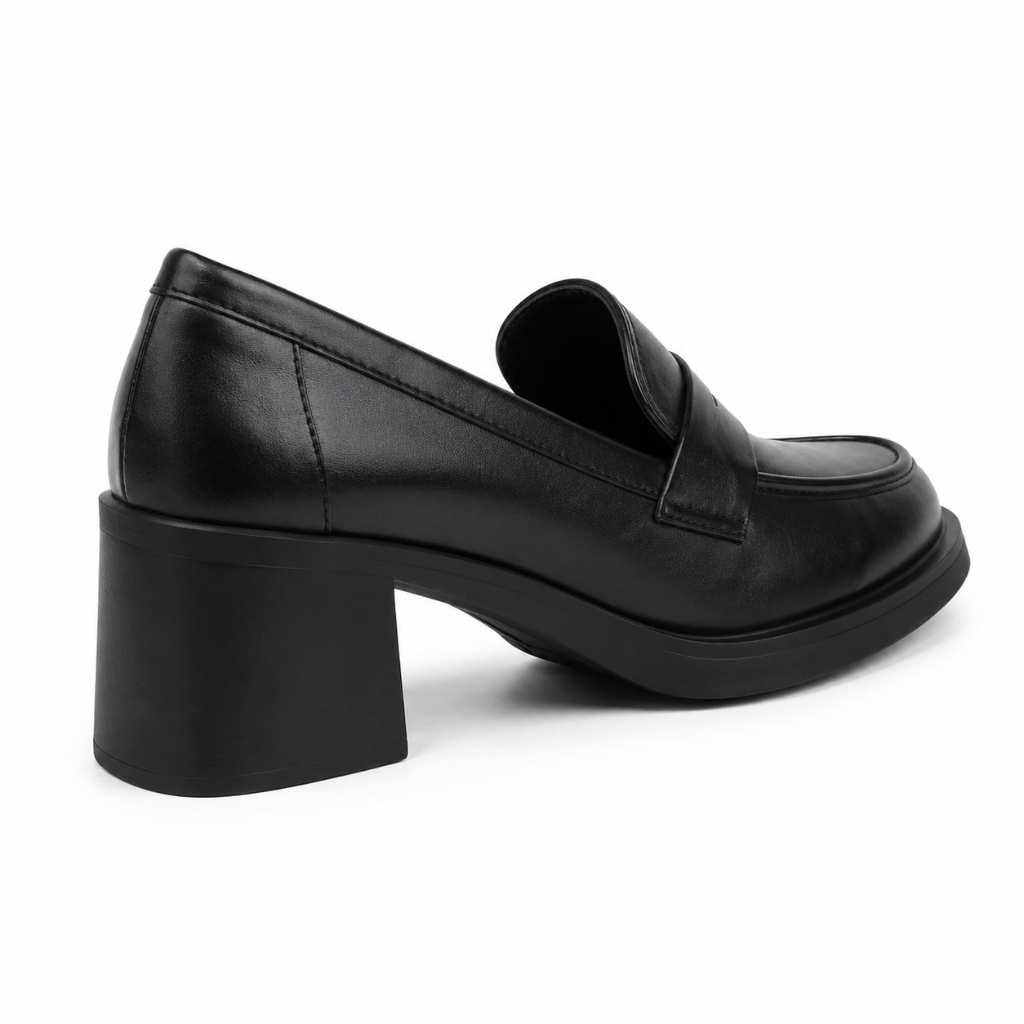Montmartre women's black loafers side profile