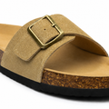 Montmartre women's caramel sandals detail view