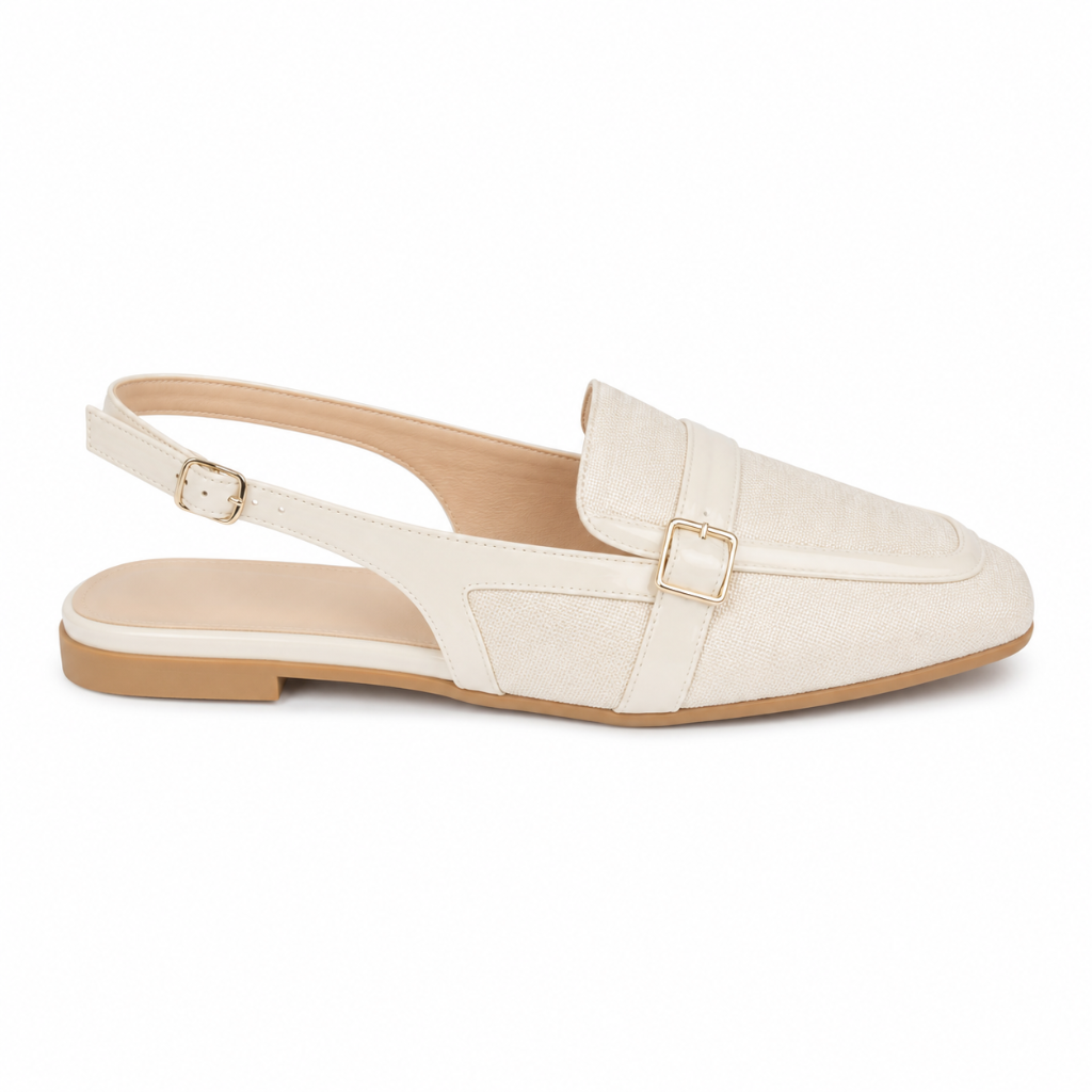 Milan women's white mules