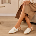Milan women's white mules alternate angle