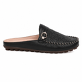 Saint-Tropez women's black mule-style sandals