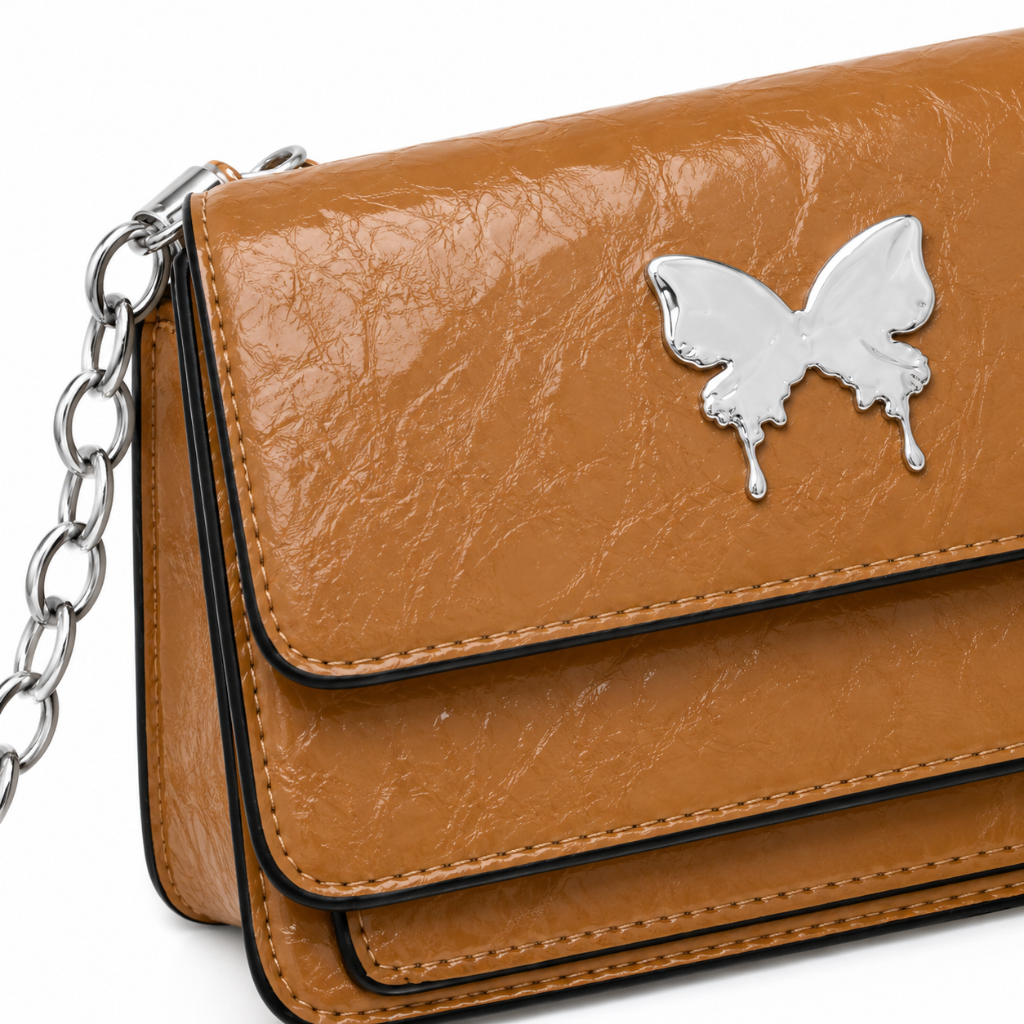 Concorde women's brown shoulder bag side profile