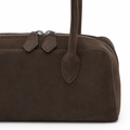 Luxembourg women's brown shoulder bag side profile