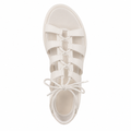 Monaco women's white sandals sole detail
