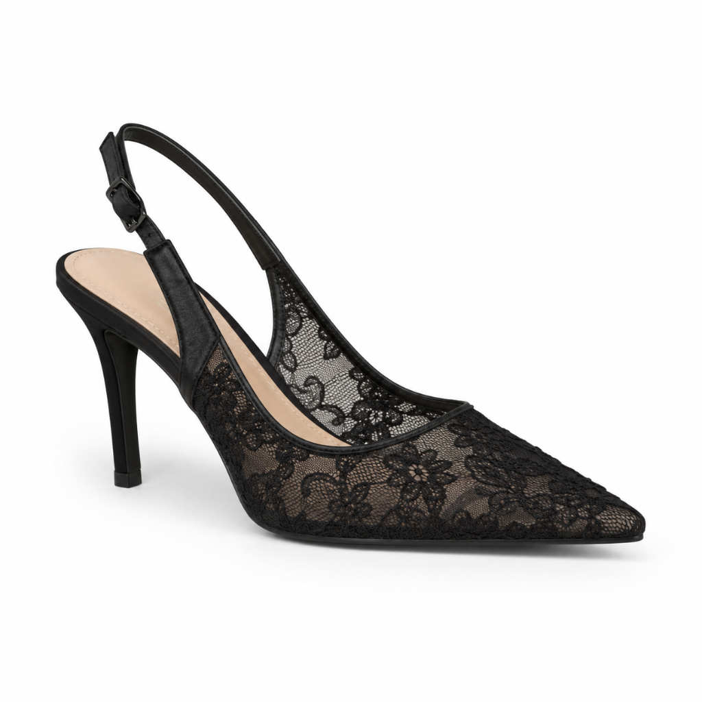Nice women's black court shoes alternate angle