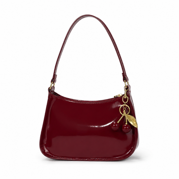 Milan women's burgundy shoulder bag