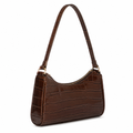 Capri women's dark brown handbag side profile