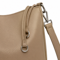 Opera women's beige shoulder bag side profile