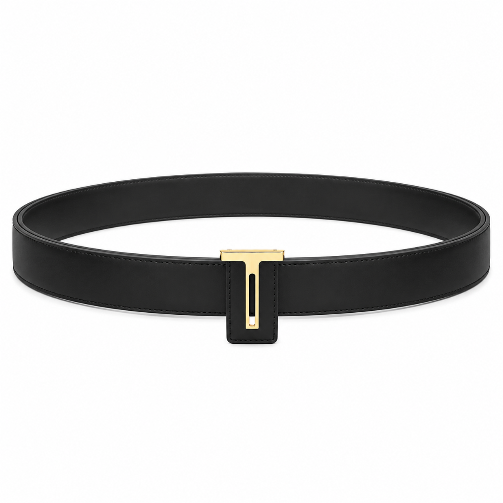 Granada women's black leather belt