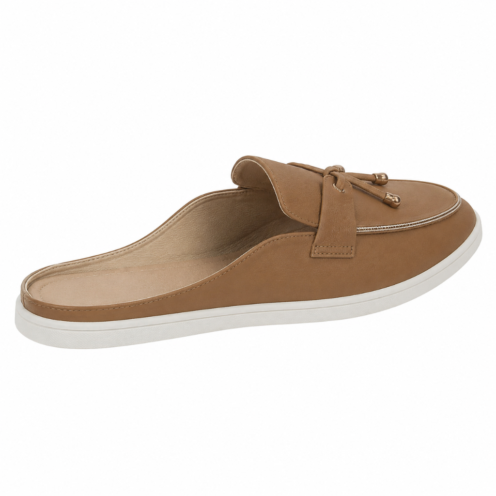 Madeleine women's cream mules sole detail