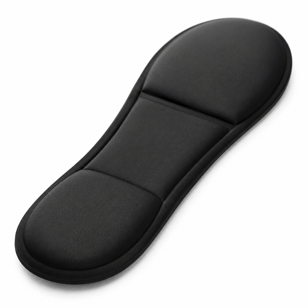 Women's black cushioned invisible foot liners cushioned footbed detail
