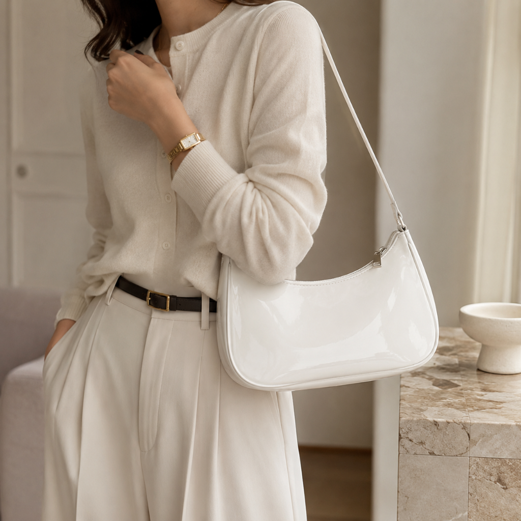 Rome women's white handbag alternate angle