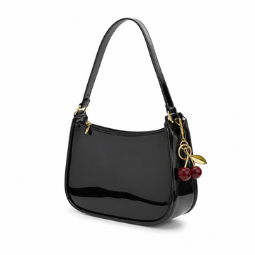 Milan women's black shoulder bag
