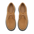Loire women's brown loafers heel detail