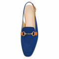 Venice women's blue mules product detail
