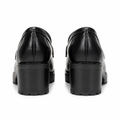 Marseille women's black loafers heel detail