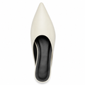 Venus women's white mules stitched detail