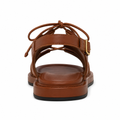 Monaco women's brown sandals fastening detail