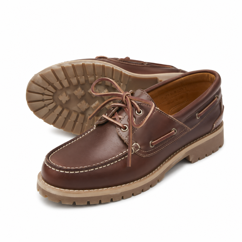 Versailles women's brown loafers upper detail