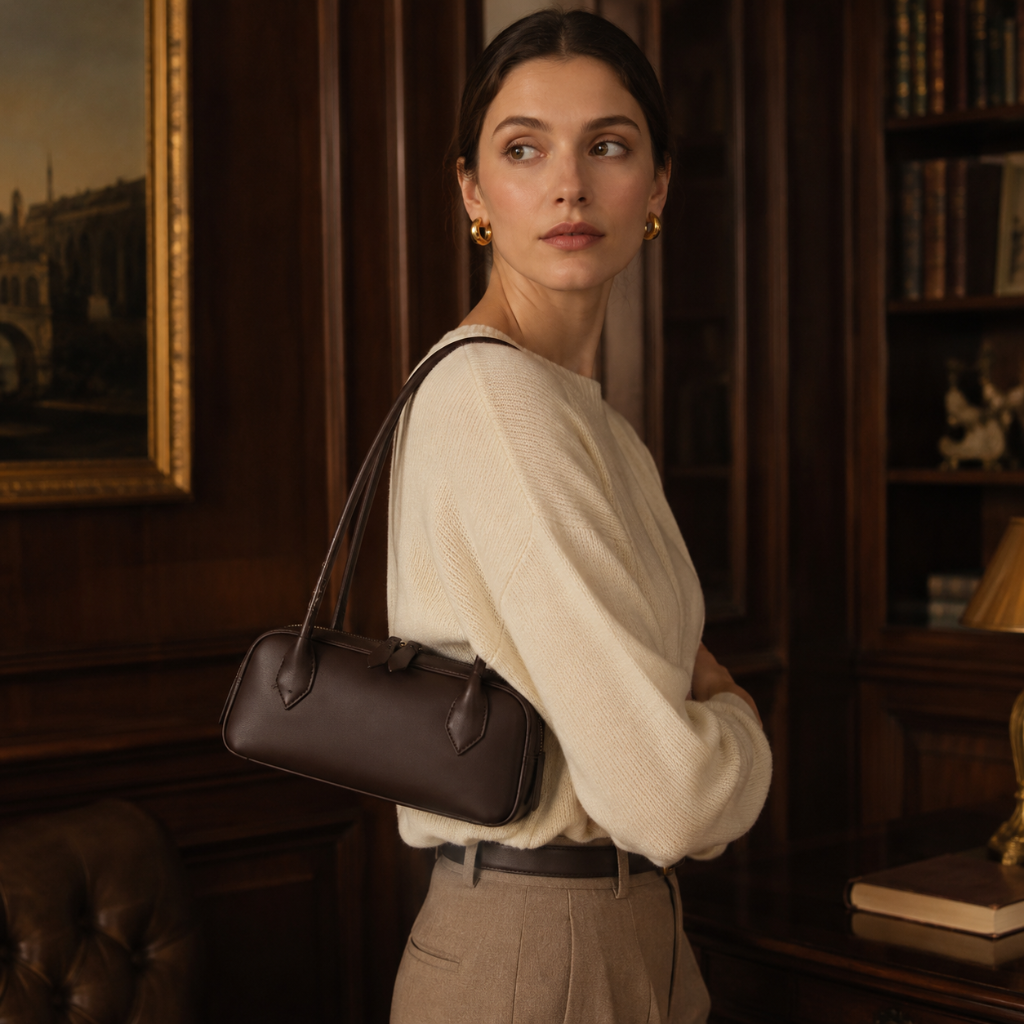Bastille women's dark brown shoulder bag alternate angle