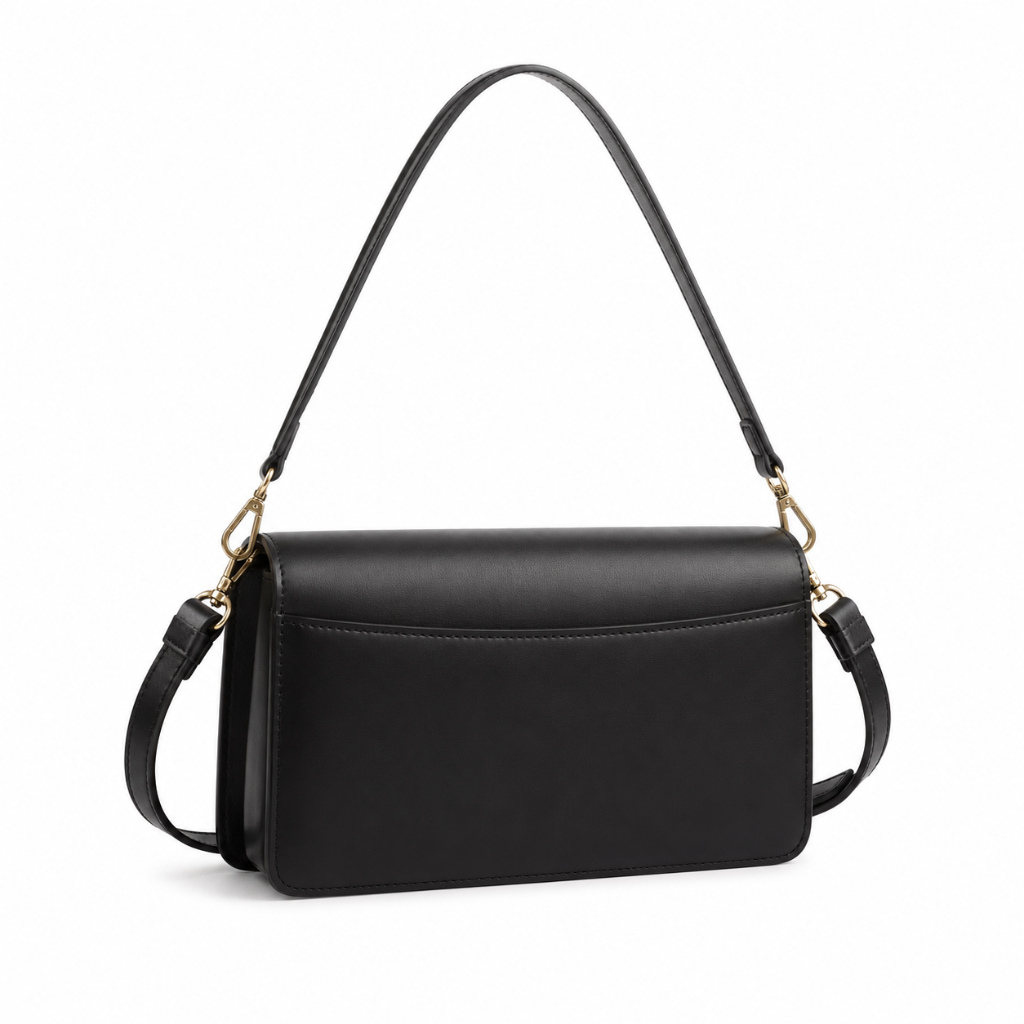 Montmartre women's black shoulder bag interior detail