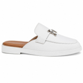 Madeleine women's white mules