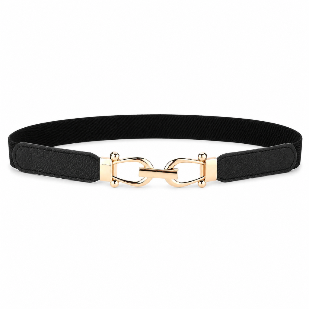 Madrid women's black waist belt