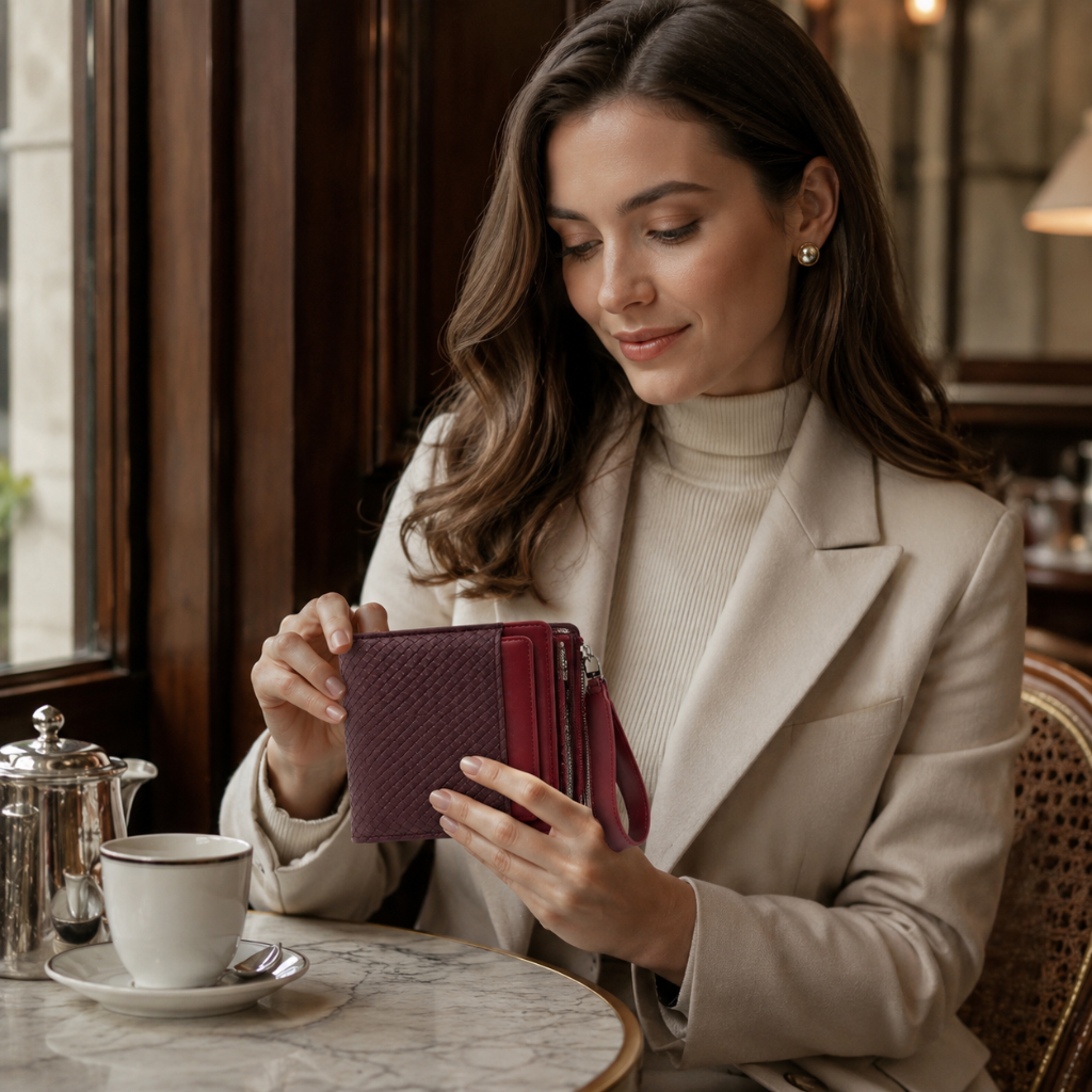 Palermo women's red wallet alternate angle