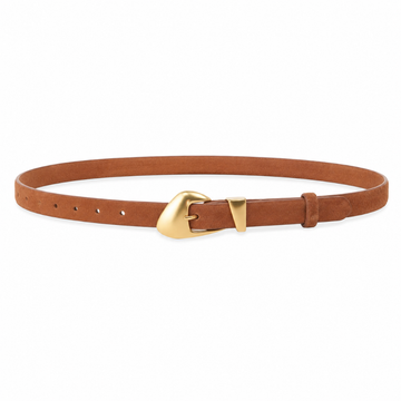 Marbella women's brown suede belt