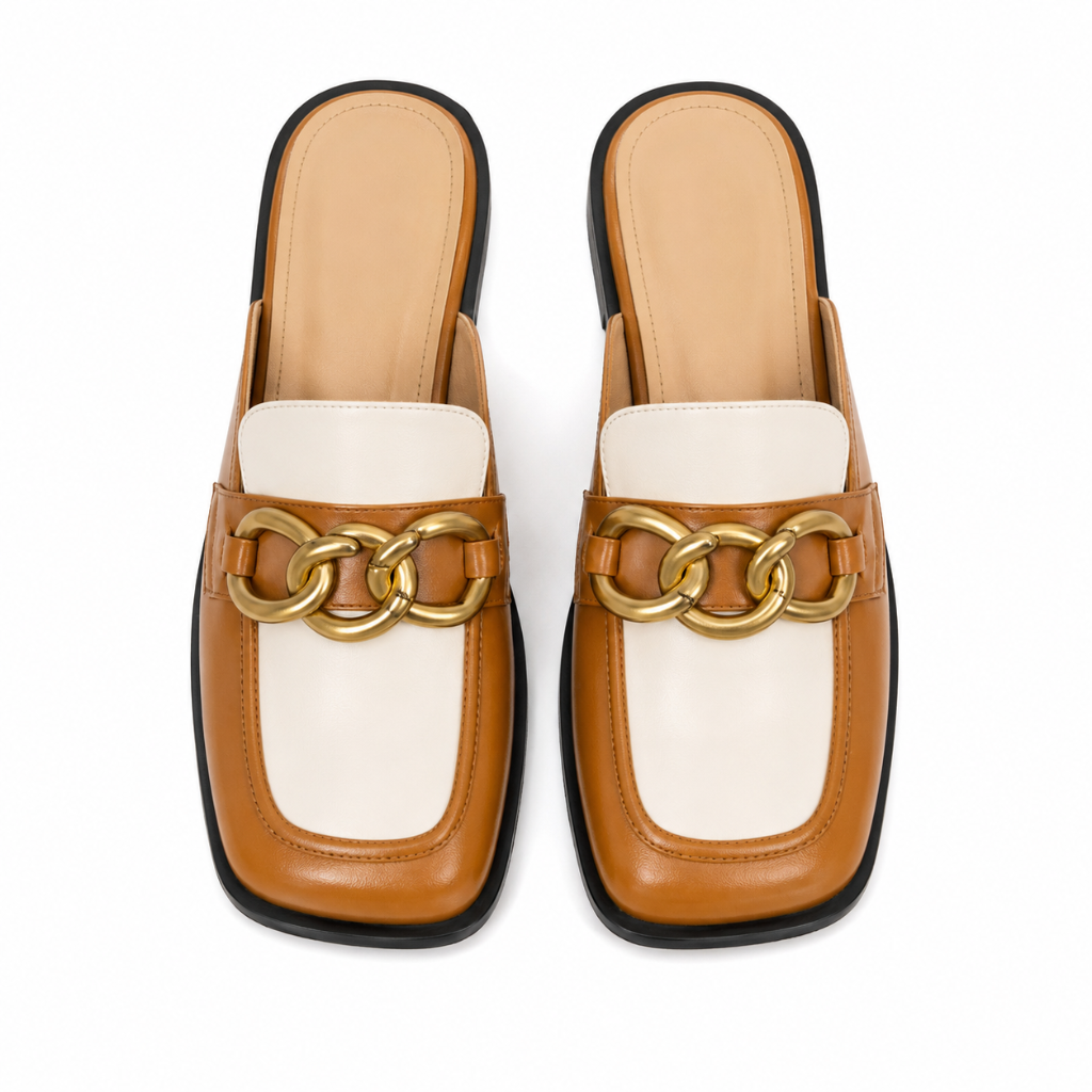 Tuileries women's caramel mules product detail