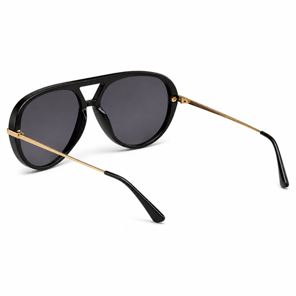Majorca black plastic frame detail