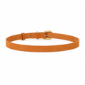 Marbella caramel suede strap detail