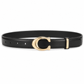 Bellagio women's black leather belt