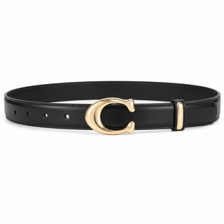 Bellagio women's black leather belt
