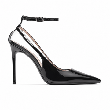 Cannes women's black court shoes
