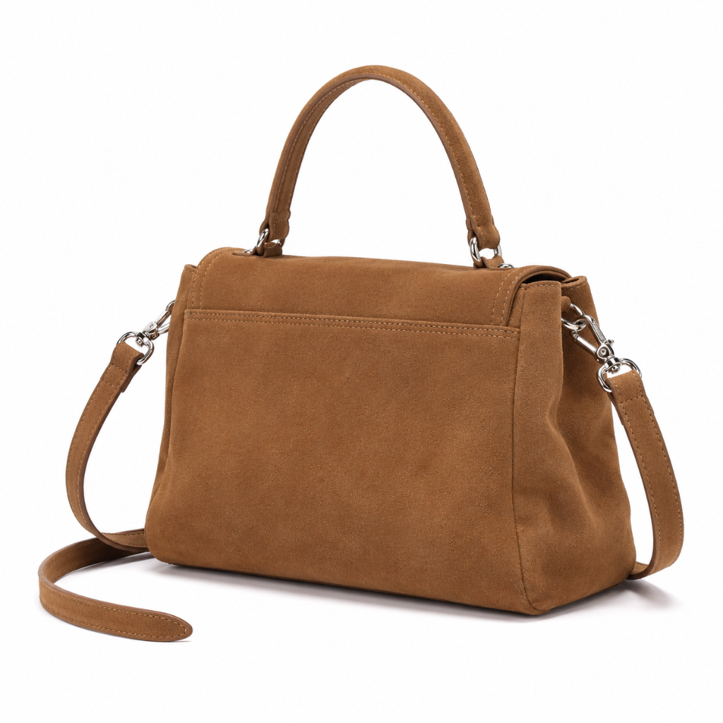 Marais women's light brown tote bag leather detail