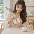 Tuscany women's off-white wallet wrist strap detail