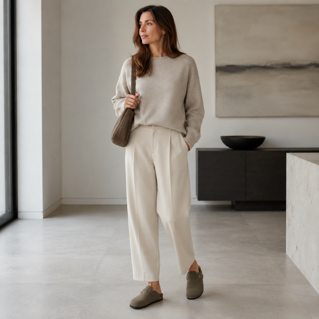 Loire women's grey sandals bonded-leather outsole detail