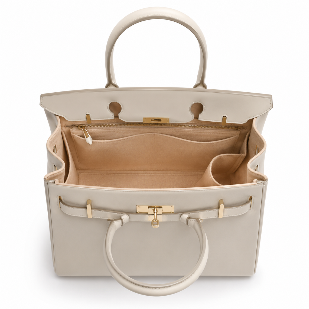 Vendôme white felt bag organiser product detail