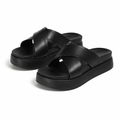 Cannes women's black sandals side profile